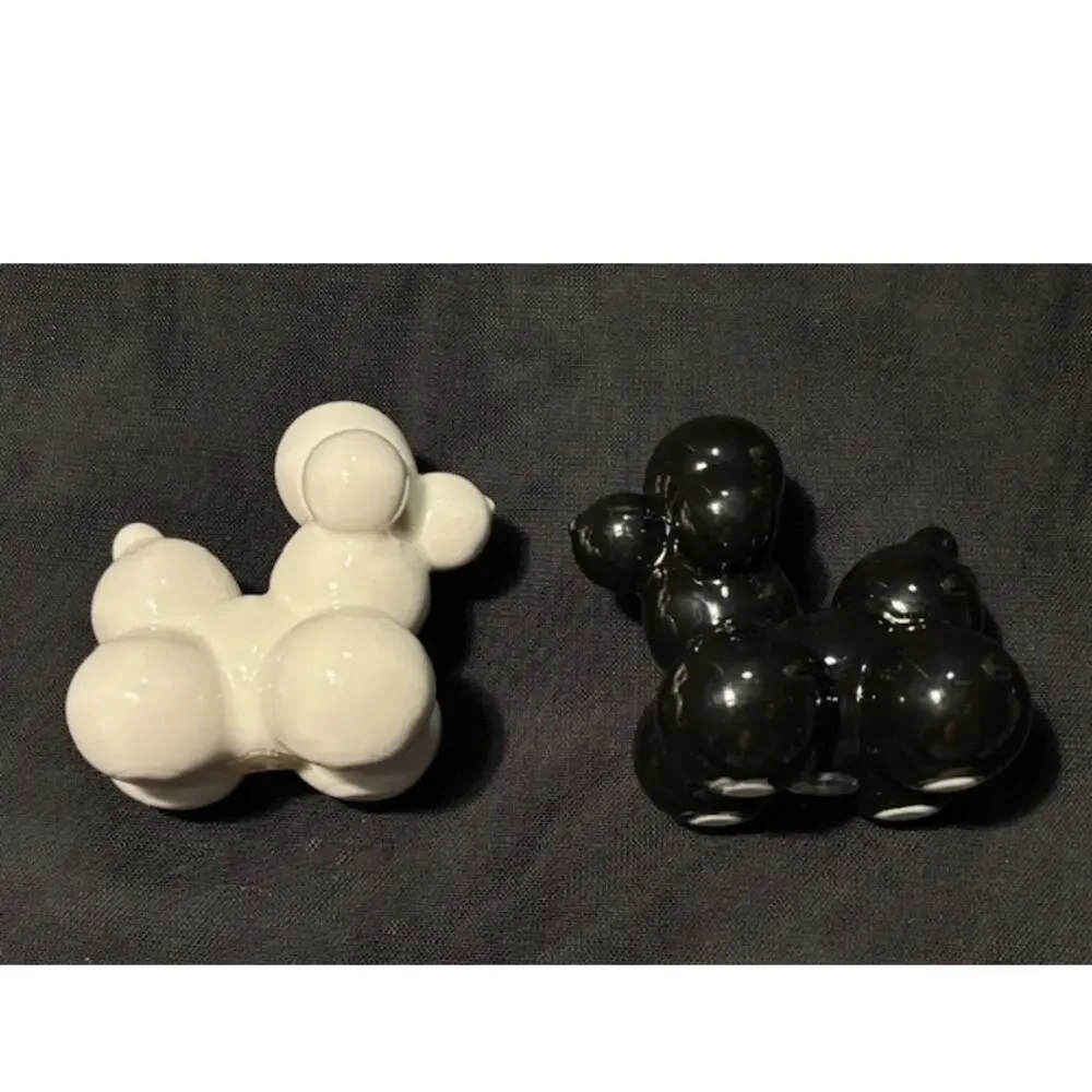 Jonathan Adler Poodle Salt and Pepper Shakers Contemporary Design EUC